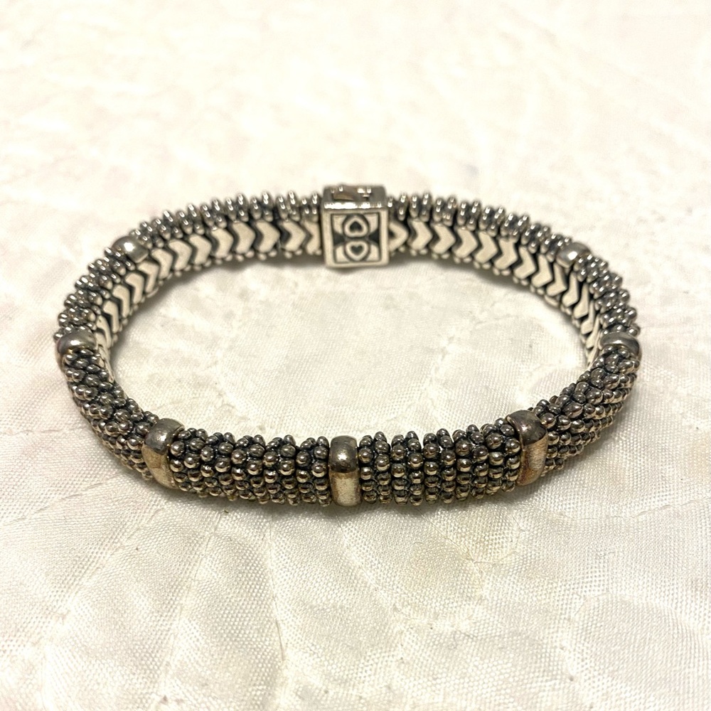 Lagos 11mm station bracelet sterling silver